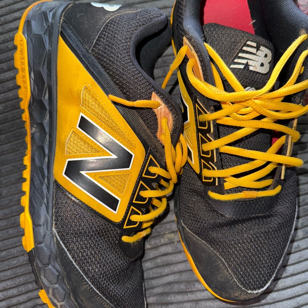 New Balance Black and Yellow Athletic Shoes